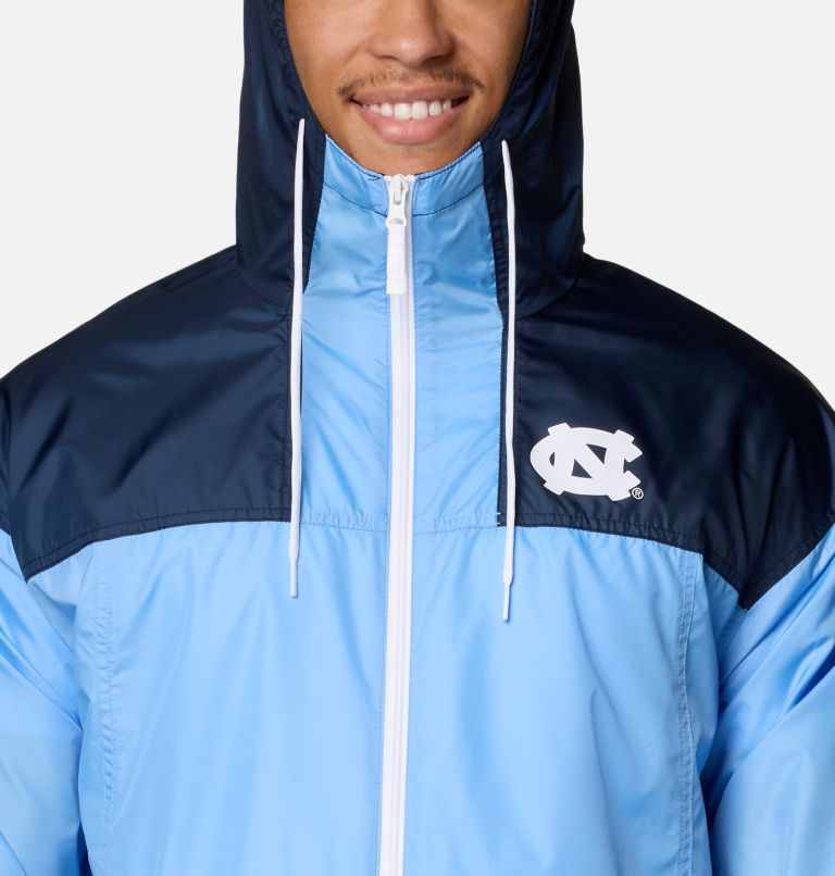 Men's Collegiate Flash Challenger II Windbreaker - North Carolina, Color: NC - White Cap, Collegiate Navy, image 4