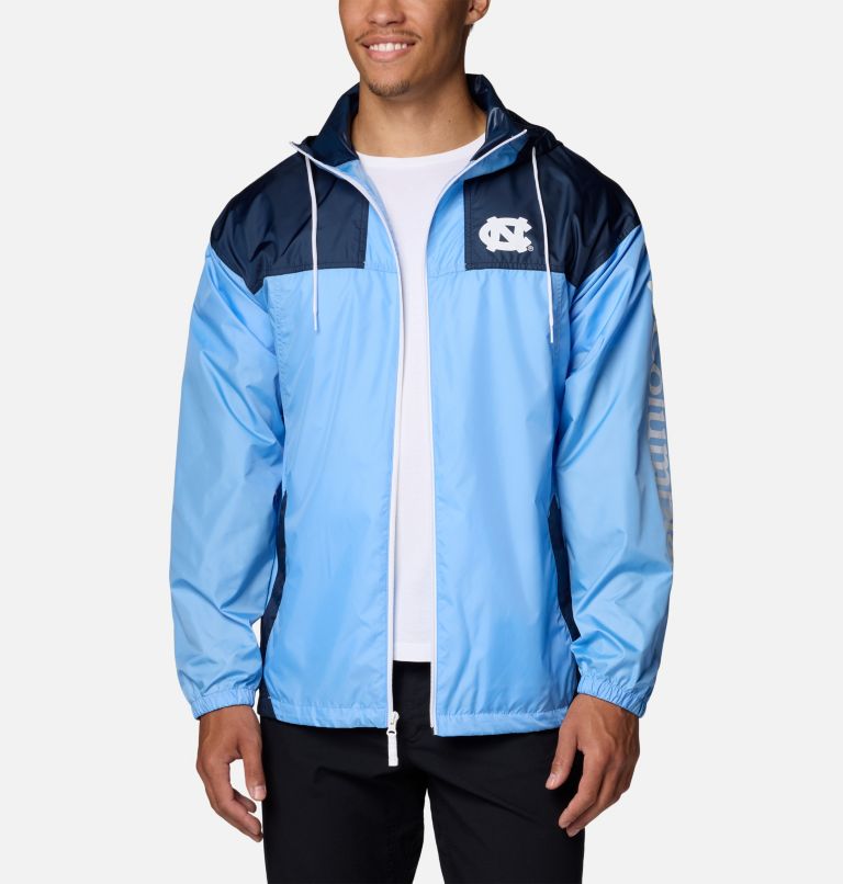 Men's Collegiate Flash Challenger II Windbreaker - North Carolina, Color: NC - White Cap, Collegiate Navy, image 7