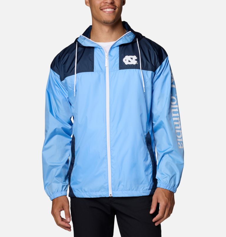 Men's Collegiate Flash Challenger II Windbreaker - North Carolina, Color: NC - White Cap, Collegiate Navy, image 1