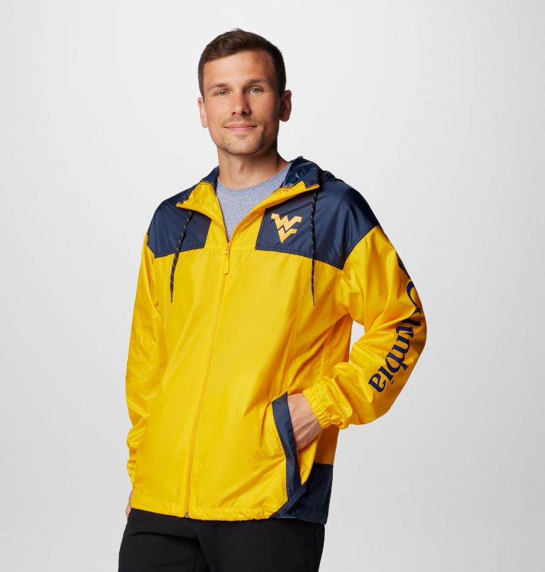 Men's Collegiate Flash Challenger II Windbreaker - West Virginia, Color: WV - MLB Gold, Collegiate Navy, image 4