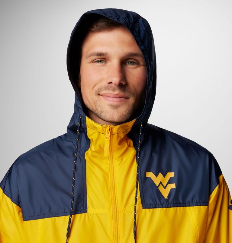 Men's Collegiate Flash Challenger II Windbreaker - West Virginia, Color: WV - MLB Gold, Collegiate Navy, image 6