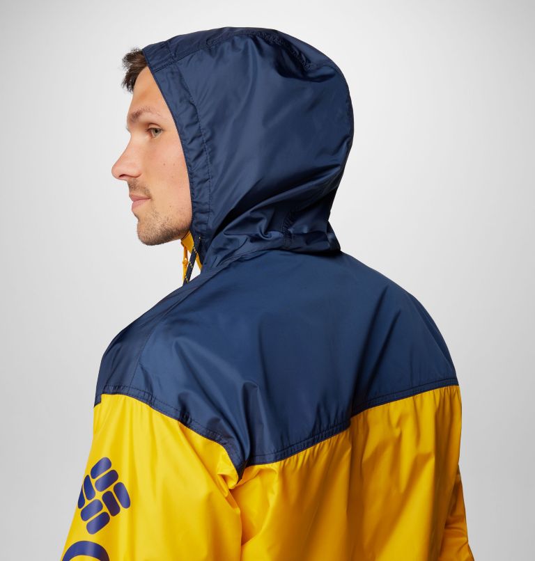 Men's Collegiate Flash Challenger II Windbreaker - West Virginia, Color: WV - MLB Gold, Collegiate Navy, image 7