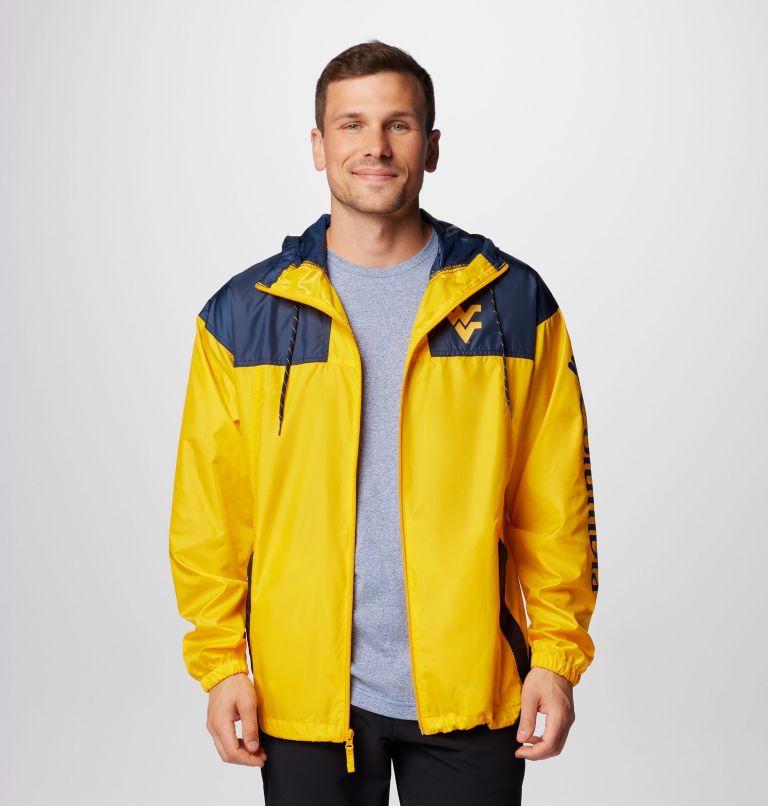 Men's Collegiate Flash Challenger II Windbreaker - West Virginia, Color: WV - MLB Gold, Collegiate Navy, image 8