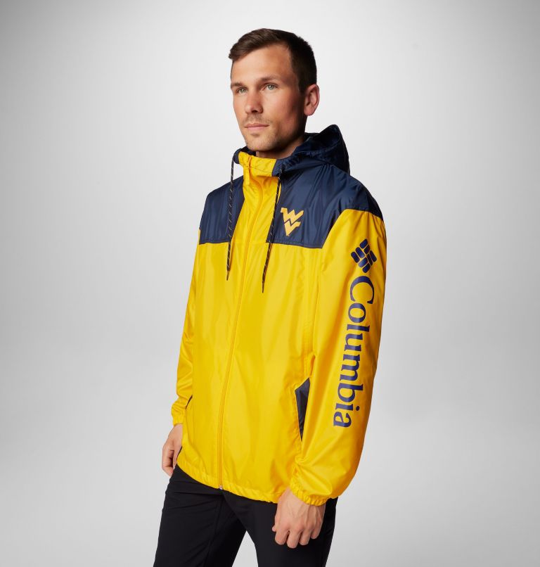 Men's Collegiate Flash Challenger II Windbreaker - West Virginia, Color: WV - MLB Gold, Collegiate Navy, image 10