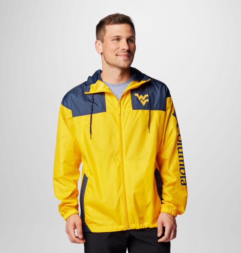 Men's Collegiate Flash Challenger II Windbreaker - West Virginia, Color: WV - MLB Gold, Collegiate Navy, image 1