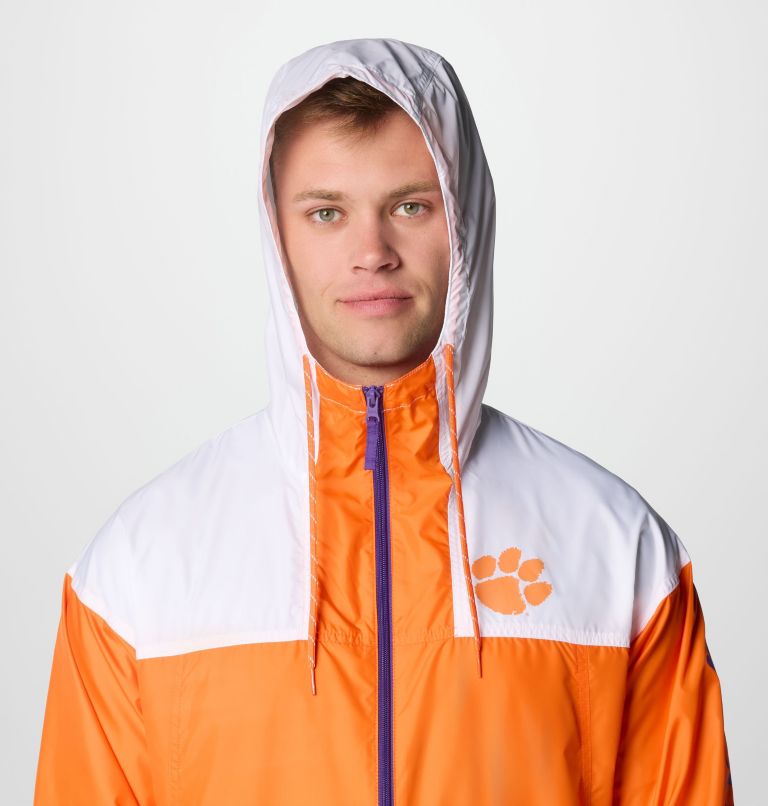 Columbia Men s Collegiate Flash Challenger II Windbreaker Clemson XXL Orange