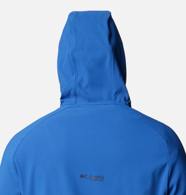 Men's Spectre Ridge II Technical Hooded Fleece Jacket, Color: Mountain Blue, Black, image 5