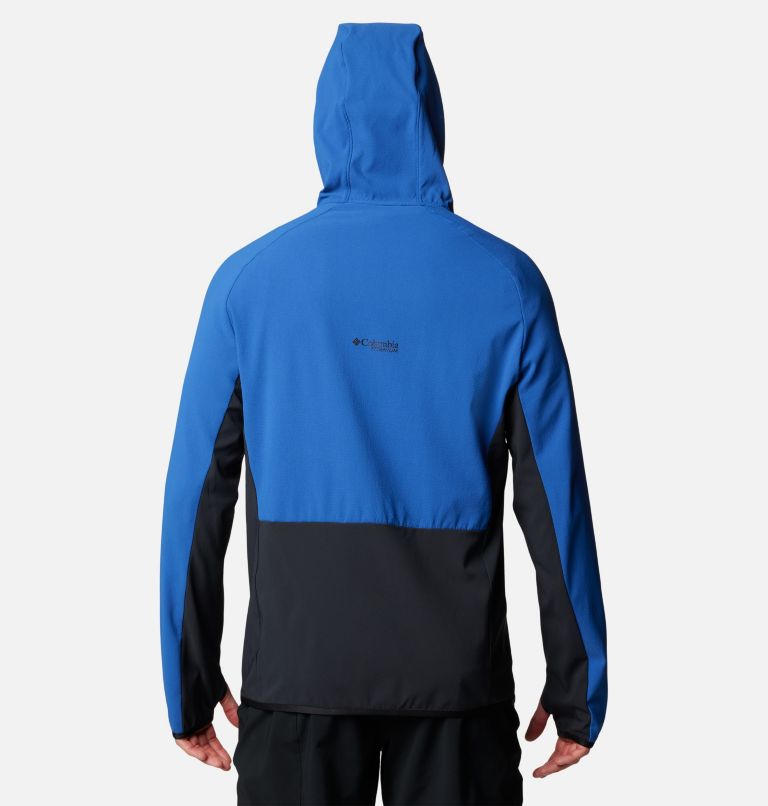Men's Spectre Ridge II Technical Hooded Fleece Jacket, Color: Mountain Blue, Black, image 2