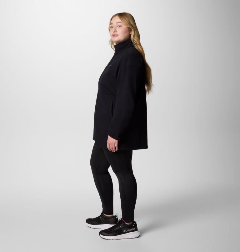 Women's Hart Mountain Half Snap Tunic - Plus Size, Color: Black, image 5