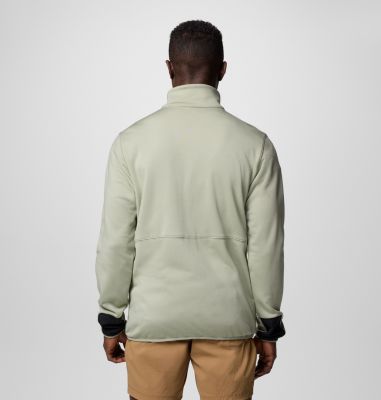 Men's Columbia Hike II Technical Fleece Jacket, Color: Safari, Safari, Black, image 4