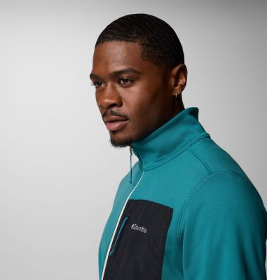 Columbia Hike II technische Fleecejacke für Männer, Color: River Blue, Dark Stone, Black, image 4