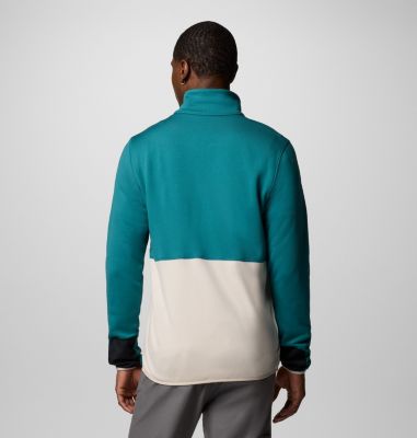 Men's Columbia Hike II Technical Fleece Jacket, Color: River Blue, Dark Stone, Black, image 2