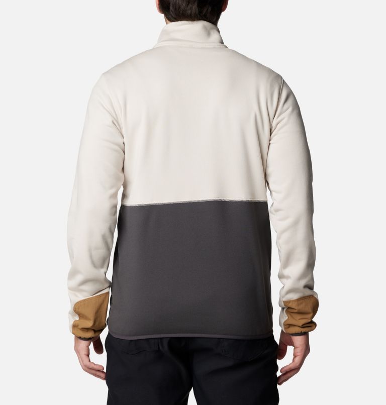 Men's Columbia Hike Half Zip II Jacket, Color: Dark Stone, Shark, Delta, image 2