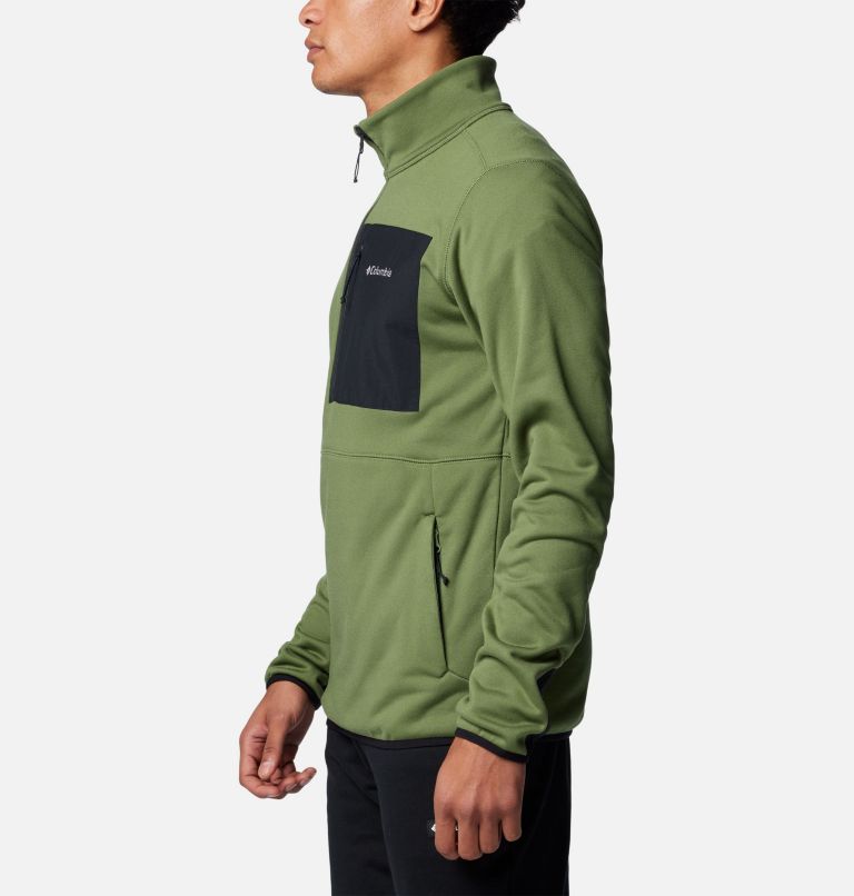 Forro polar técnico con media cremallera Columbia Hike para hombre, Color: Canteen, Canteen, Black, image 3