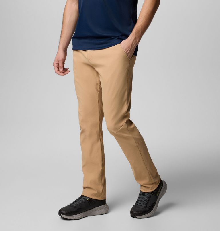Men's Black Mesa Woven Pants II, Color: Canoe, image 4
