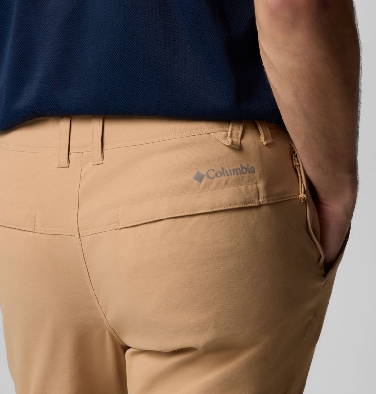 Men's Black Mesa Woven Pants II, Color: Canoe, image 6