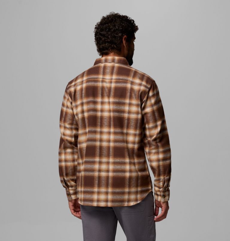 Men's Pitchstone Heavyweight Flannel II, Color: Tobacco Twilight Ombre, image 3