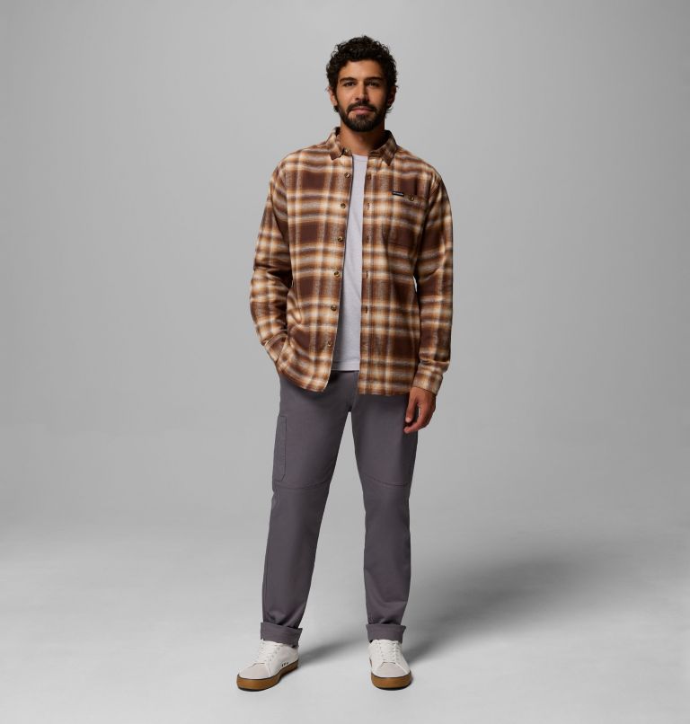 Men's Pitchstone Heavyweight Flannel II, Color: Tobacco Twilight Ombre, image 2