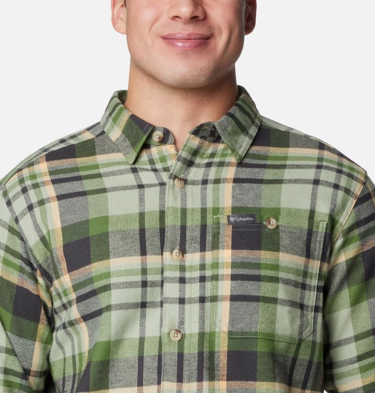 Men's Pitchstone Heavyweight Flannel II, Color: Safari Multi Plaid, image 4