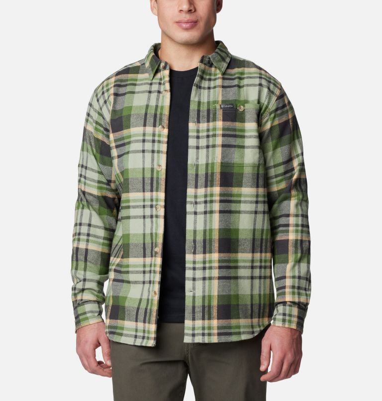 Men's Pitchstone Heavyweight Flannel II, Color: Safari Multi Plaid, image 5
