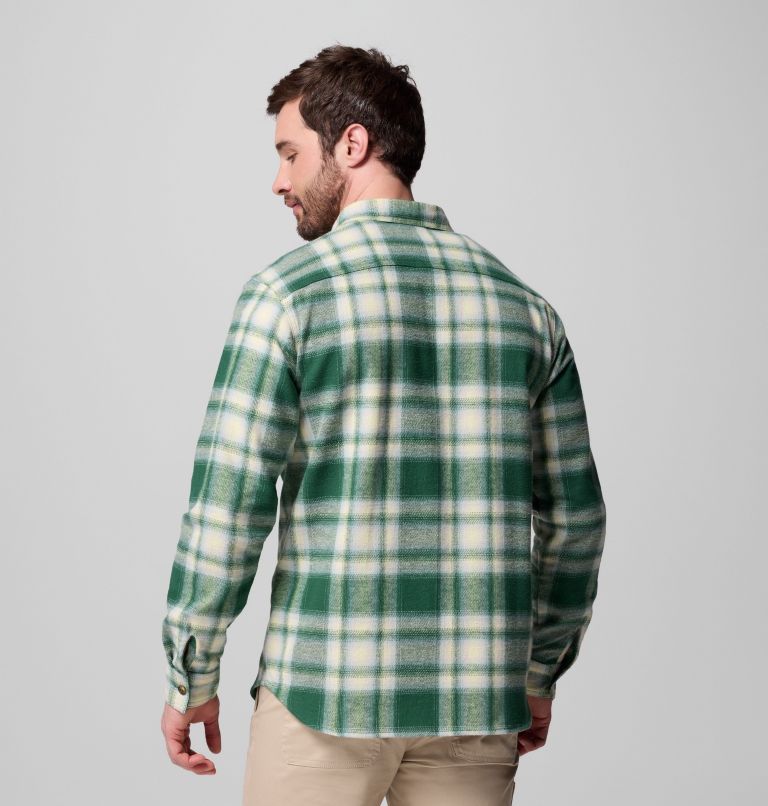 Men's Pitchstone Heavyweight Flannel II, Color: Rain Forest Twilight Ombre, image 3
