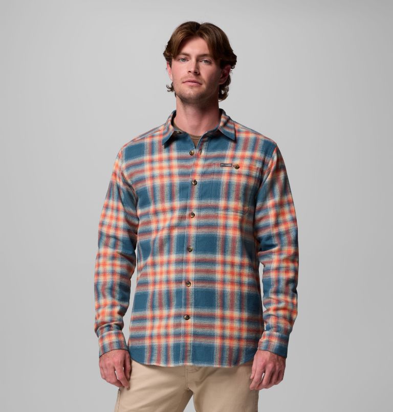 Men's Pitchstone Heavyweight Flannel II, Color: Everblue Twilight Ombre, image 1