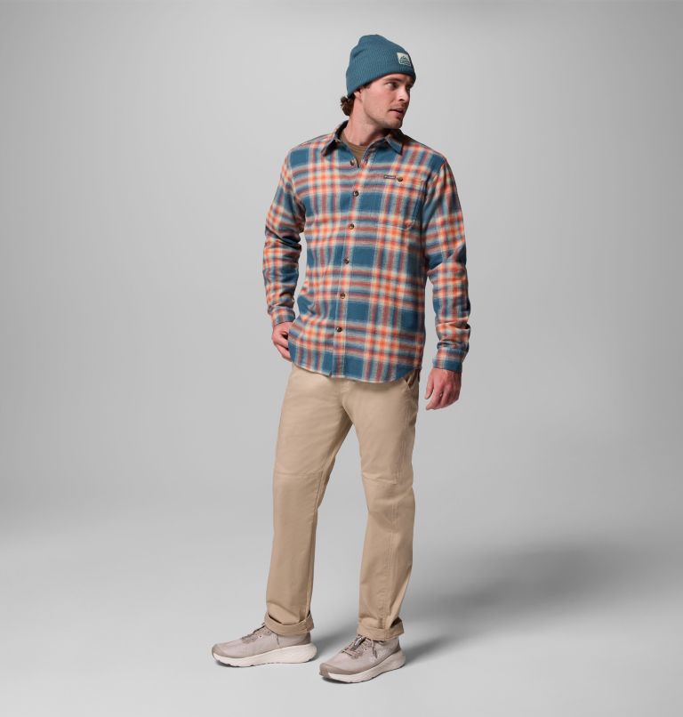 Men's Pitchstone Heavyweight Flannel II, Color: Everblue Twilight Ombre, image 2