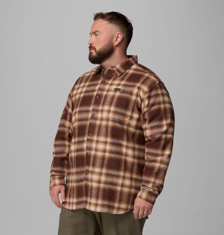 Men's Pitchstone Heavyweight Flannel II - Big, Color: Tobacco Twilight Ombre, image 4