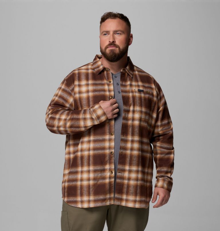 Men's Pitchstone Heavyweight Flannel II - Big, Color: Tobacco Twilight Ombre, image 5
