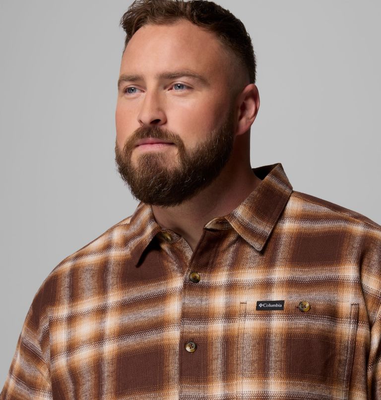 Men's Pitchstone Heavyweight Flannel II - Big, Color: Tobacco Twilight Ombre, image 6