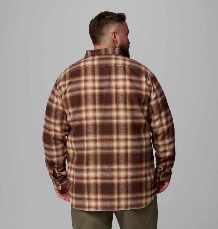 Men's Pitchstone Heavyweight Flannel II - Big, Color: Tobacco Twilight Ombre, image 3