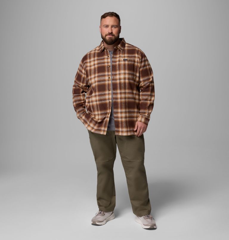 Men's Pitchstone Heavyweight Flannel II - Big, Color: Tobacco Twilight Ombre, image 2