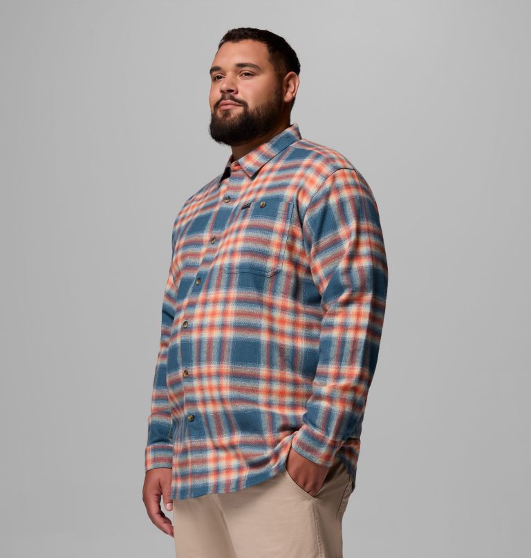 Men's Pitchstone Heavyweight Flannel II - Big, Color: Everblue Twilight Ombre, image 4