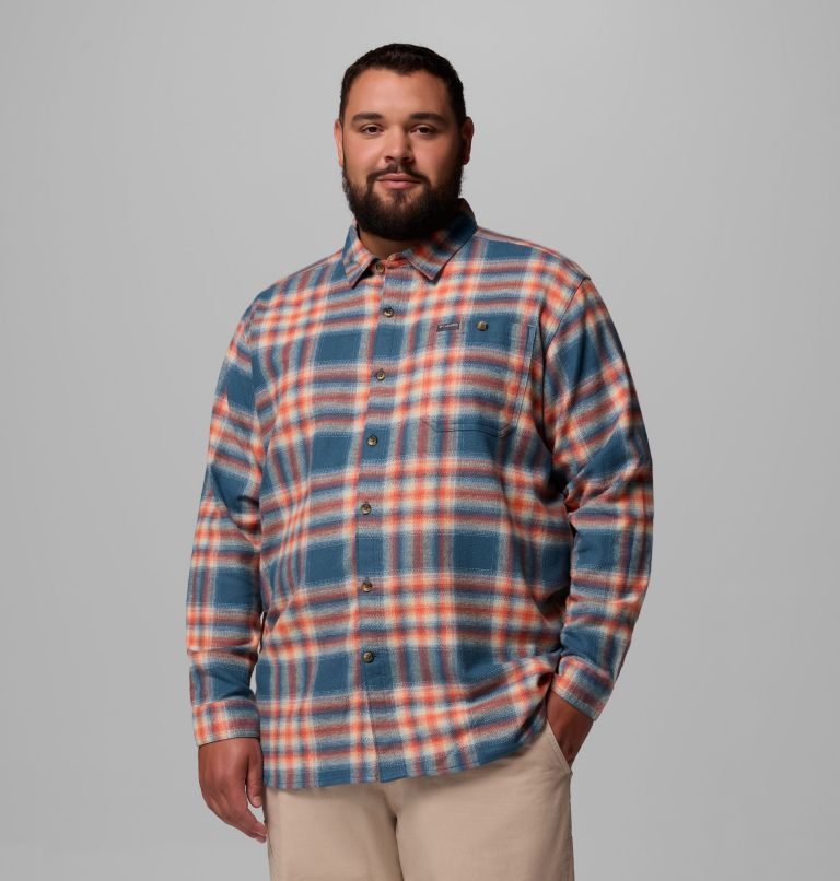 Men's Pitchstone Heavyweight Flannel II - Big, Color: Everblue Twilight Ombre, image 5