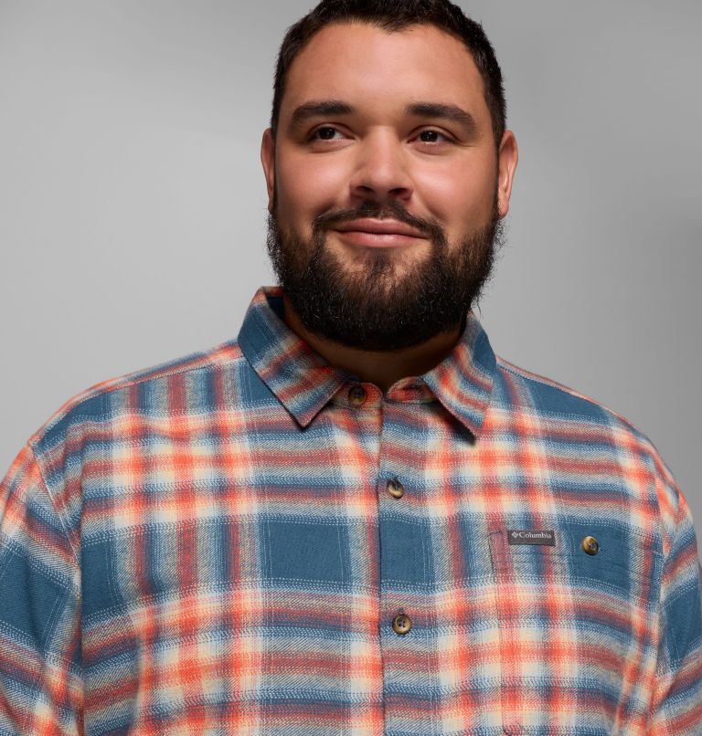 Men's Pitchstone Heavyweight Flannel II - Big, Color: Everblue Twilight Ombre, image 6