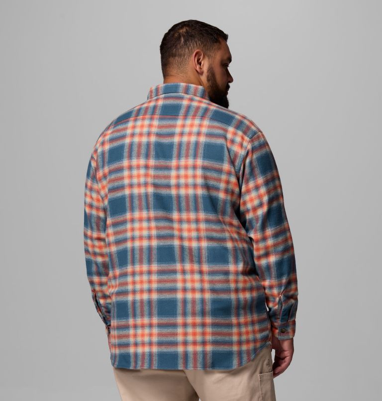 Men's Pitchstone Heavyweight Flannel II - Big, Color: Everblue Twilight Ombre, image 3