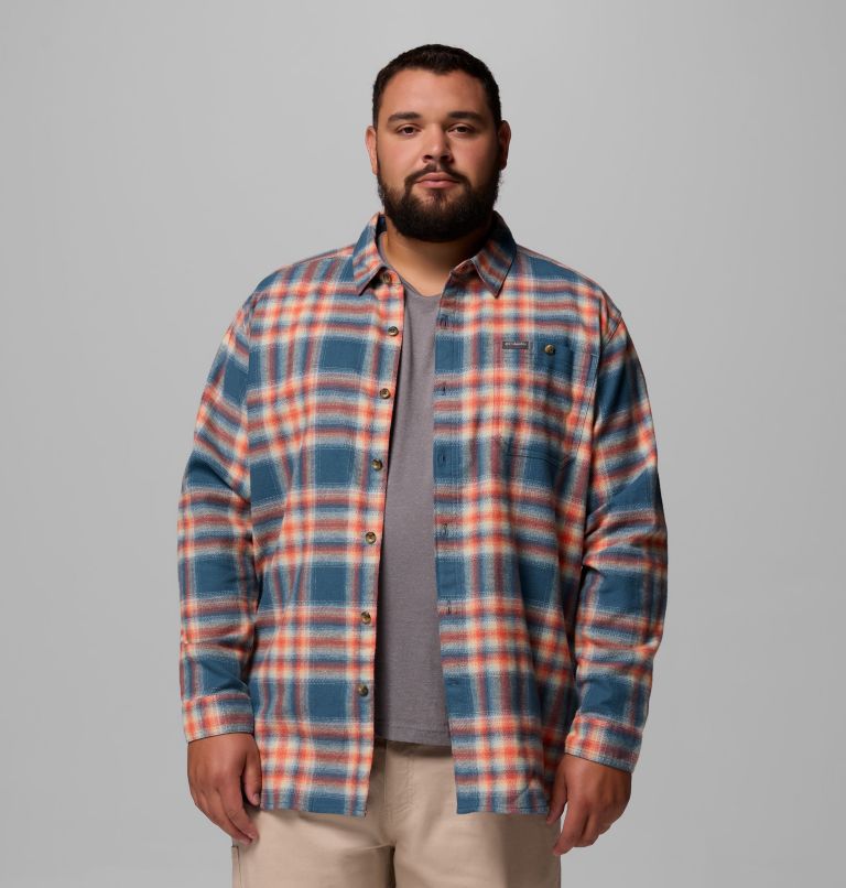 Men's Pitchstone Heavyweight Flannel II - Big, Color: Everblue Twilight Ombre, image 1