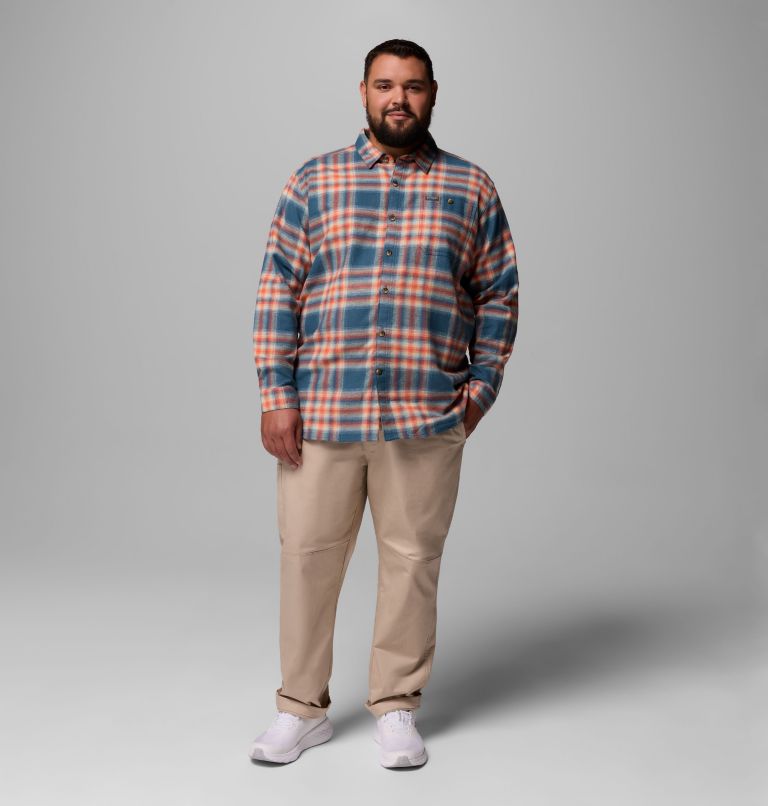 Men's Pitchstone Heavyweight Flannel II - Big, Color: Everblue Twilight Ombre, image 2