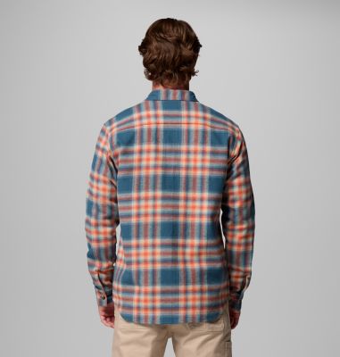 Men's Pitchstone Heavyweight Flannel II – Tall, Color: Everblue Twilight Ombre, image 7