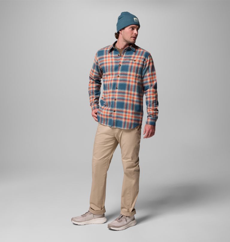 Men's Pitchstone Heavyweight Flannel II – Tall, Color: Everblue Twilight Ombre, image 2