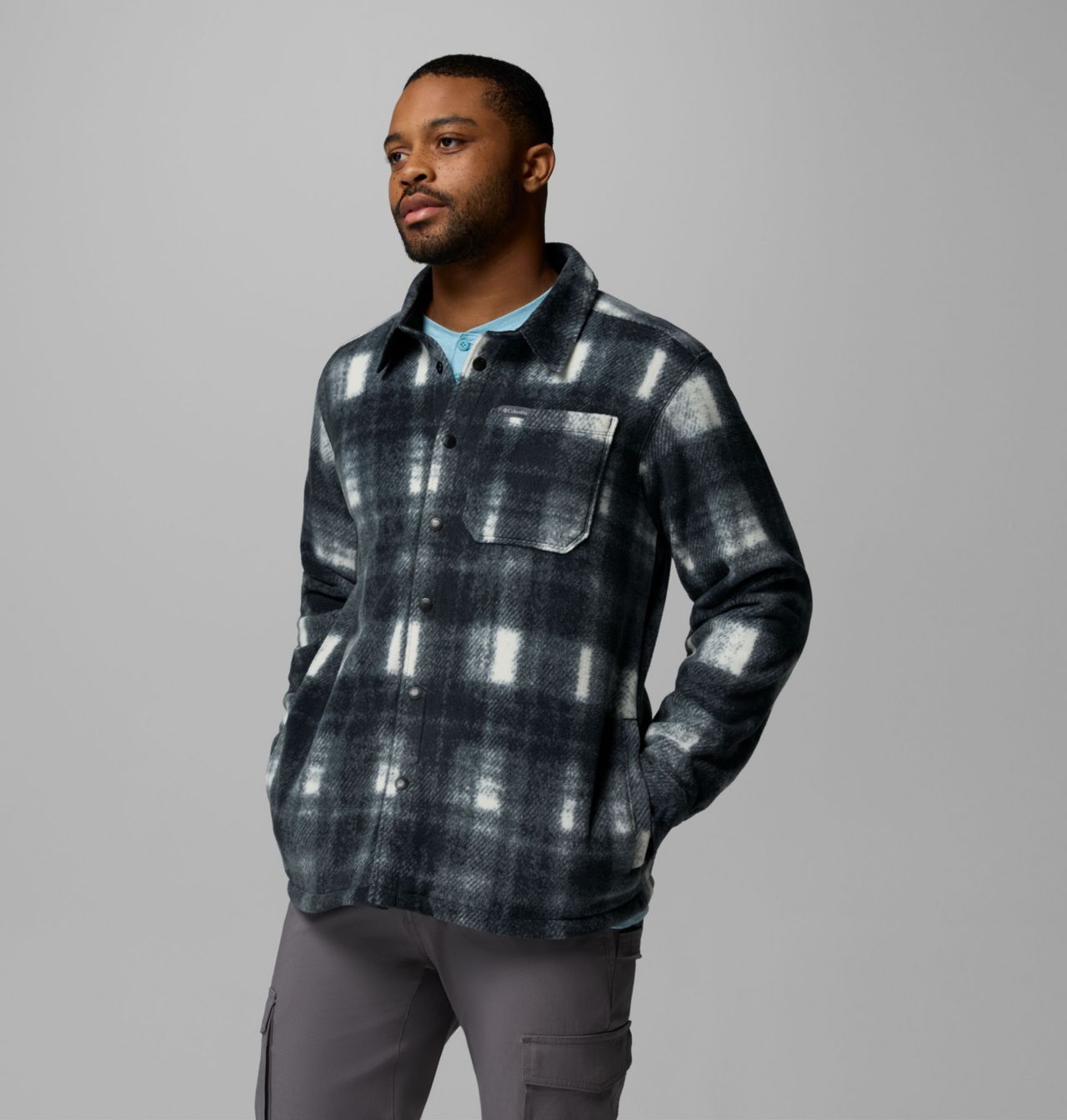 Men's Steens Mountain™ Printed Fleece Shirt Jacket II 4