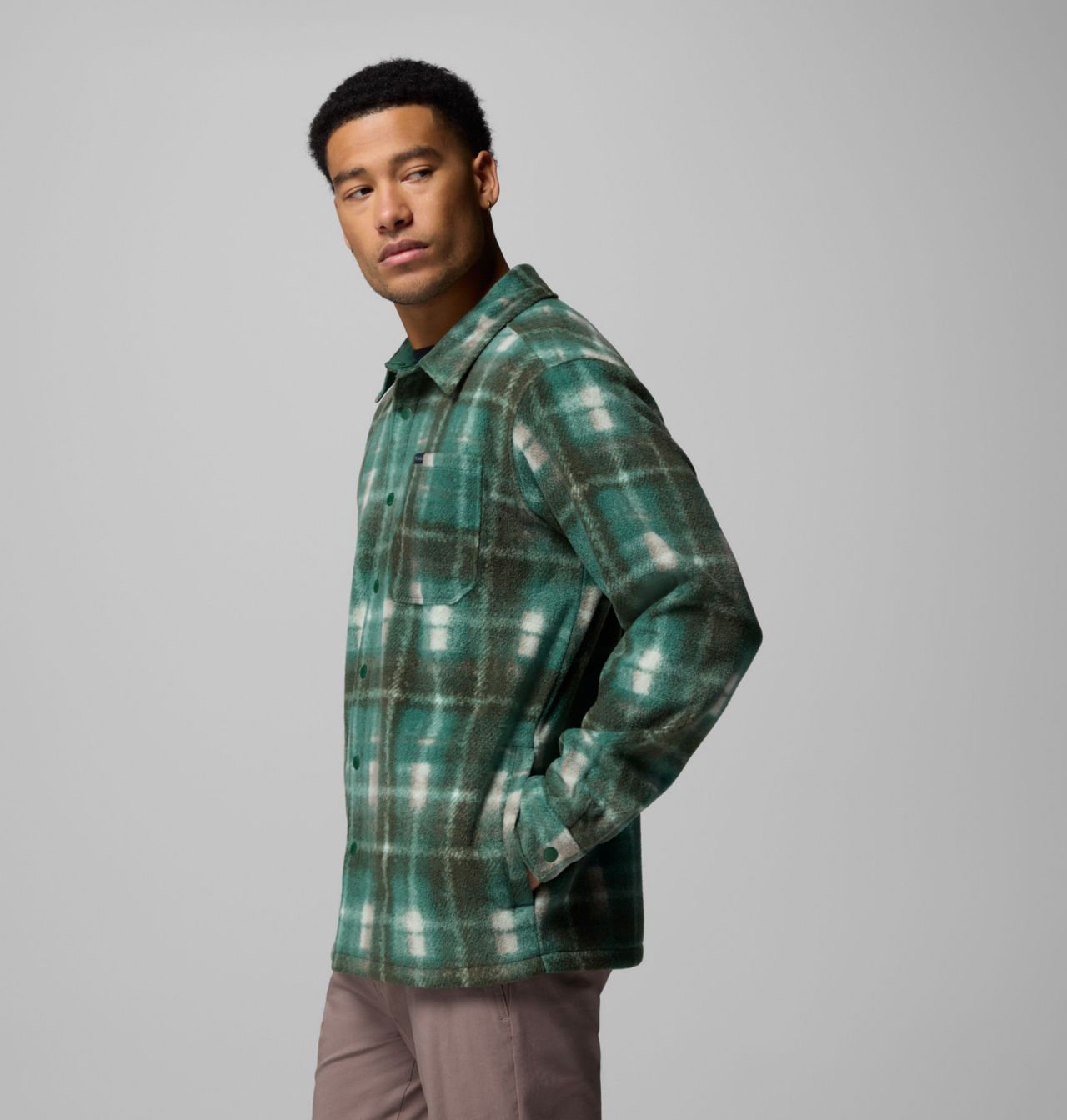 Men's Steens Mountain™ Printed Fleece Shirt Jacket II | 375 | M 4