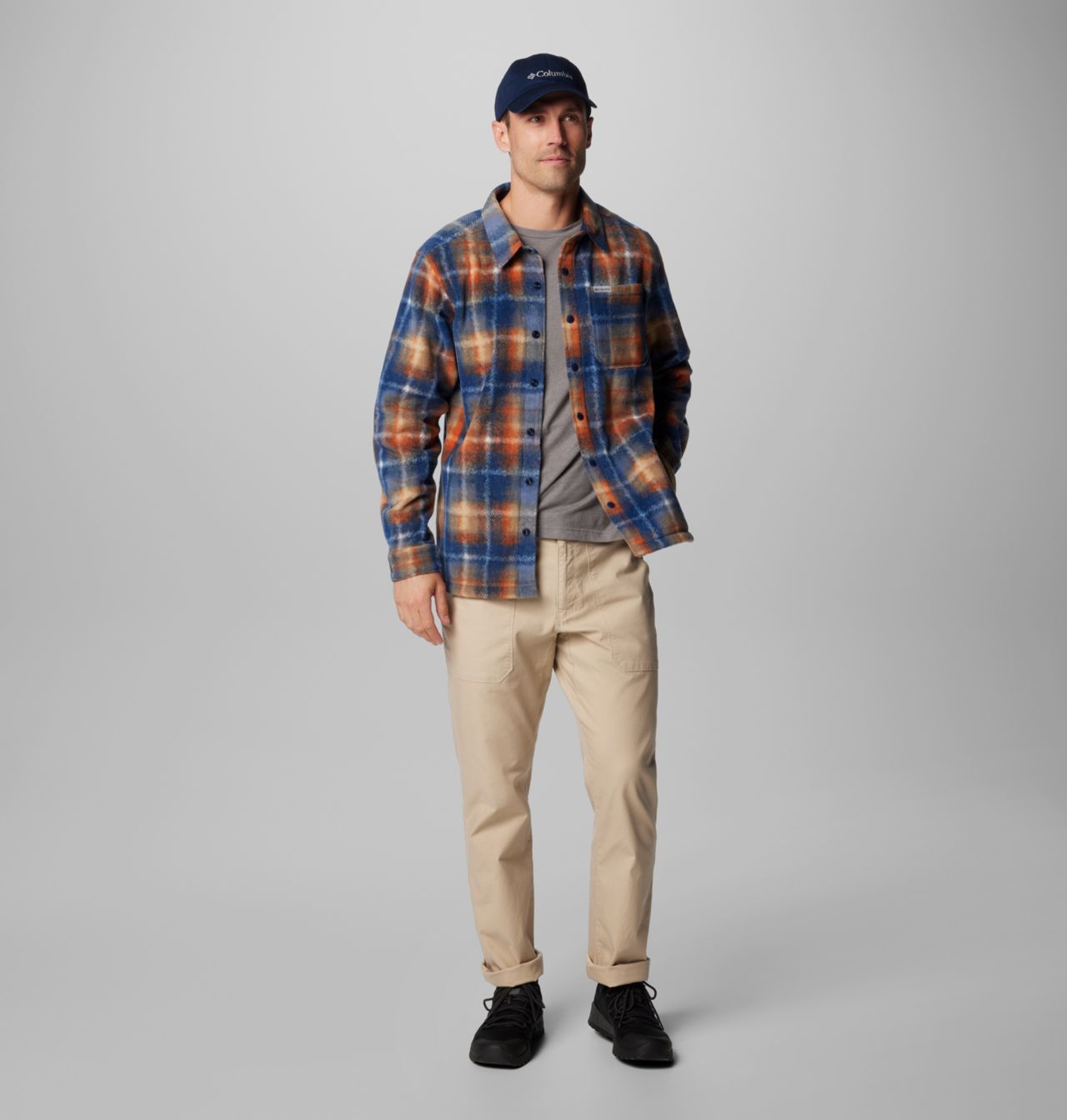 Men's Steens Mountain™ Printed Fleece Shirt Jacket II 3
