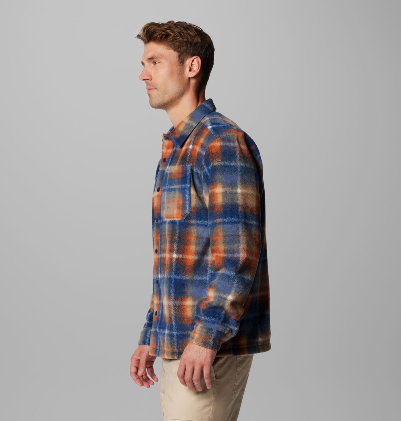 Men's Steens Mountain™ Printed Fleece Shirt Jacket II 4