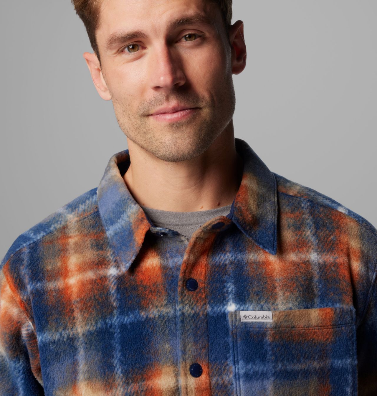 Men's Steens Mountain™ Printed Fleece Shirt Jacket II 5