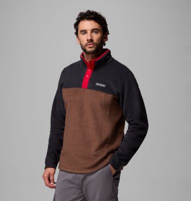 Steens Mountain II Half Snap Fleece für Männer, Color: Tobacco, Black, Mtn Red, image 16