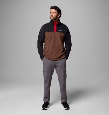 Steens Mountain II Half Snap Fleece für Männer, Color: Tobacco, Black, Mtn Red, image 14