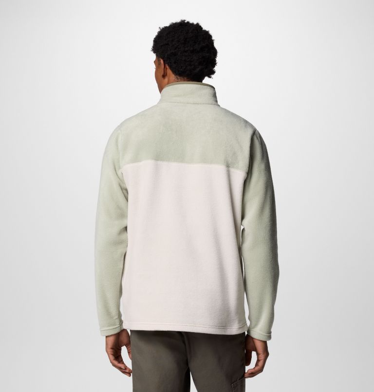 Men's Steens Mountain II Half Snap Fleece, Color: Dark Stone, Safari, image 2