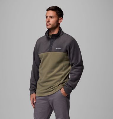 Steens Mountain II Half Snap Fleece für Männer, Color: Stone Green, Shark, image 52