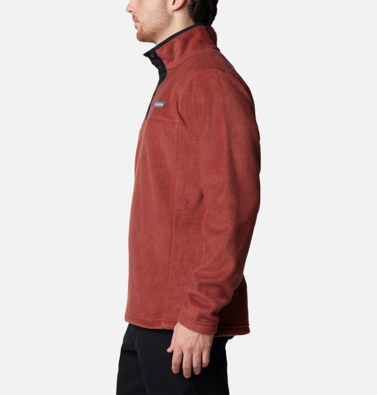 Men's Steens Mountain II Half Snap Fleece, Color: Spice, Black, image 3